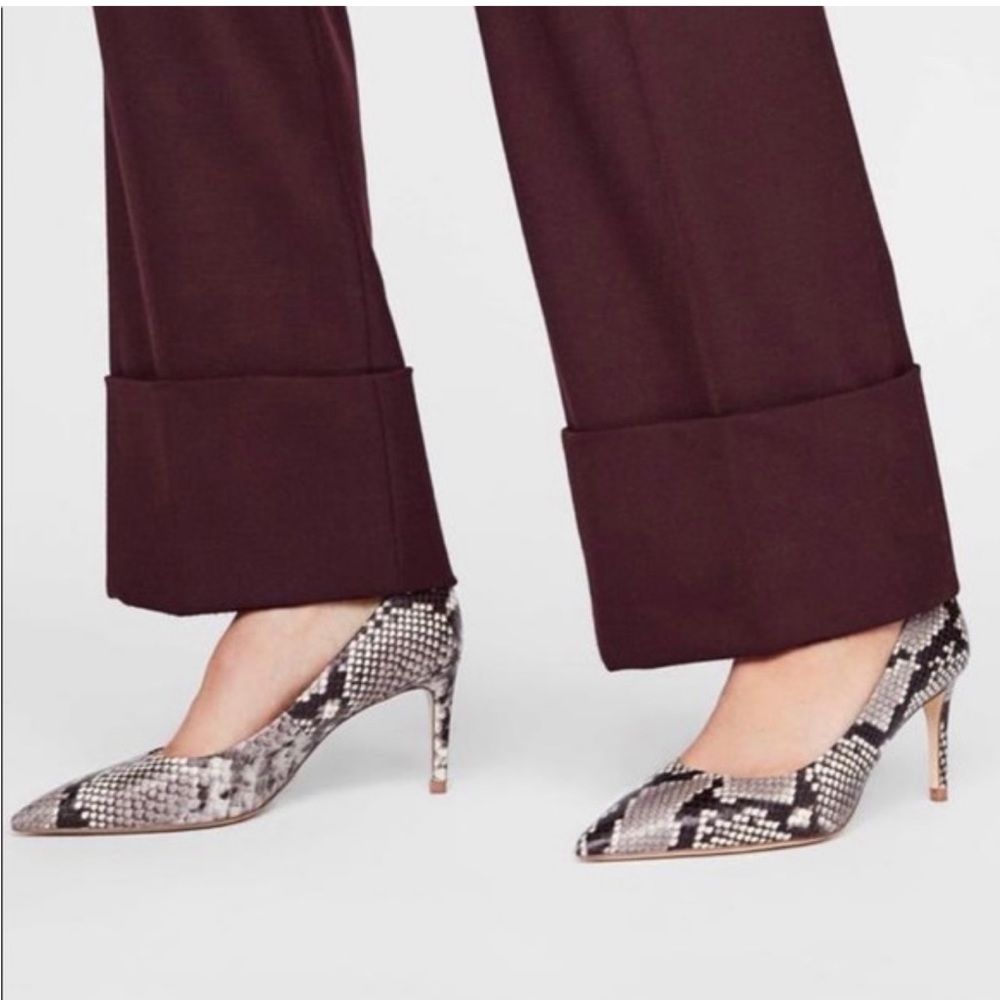 Zara Snake Print Leather Pumps - Size 38 - BNWT